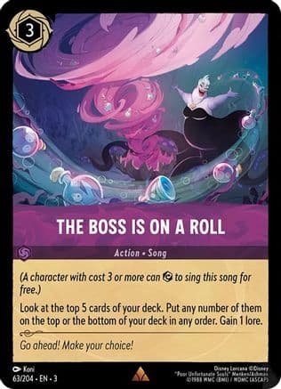 The Boss is on a Roll (63/204) [Into the Inklands] Cold Foil