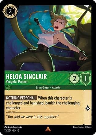 Helga Sinclair - Vengeful Partner (75/204) [Into the Inklands] Cold Foil