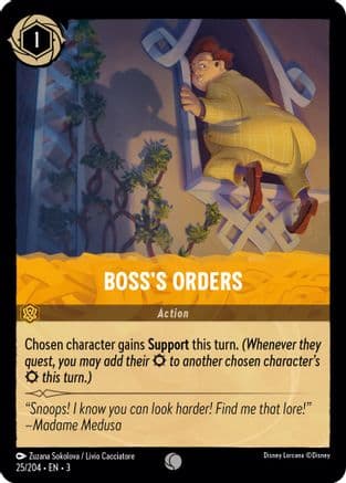 Boss's Orders (25/204) [Into the Inklands] Cold Foil