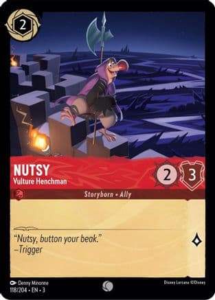 Nutsy - Vulture Henchman (118/204) [Into the Inklands] Cold Foil