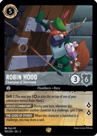 Robin Hood - Champion of Sherwood (190/204) [Into the Inklands] Cold Foil