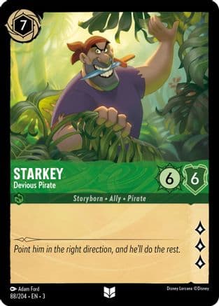 Starkey - Devious Pirate (88/204) [Into the Inklands] Cold Foil