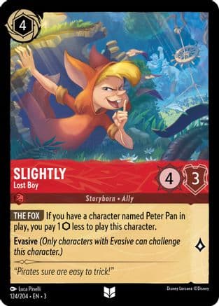 Slightly - Lost Boy (124/204) [Into the Inklands] Cold Foil