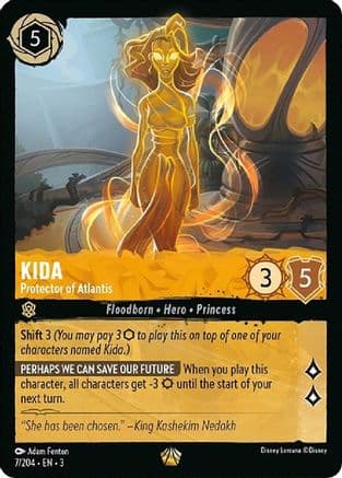 Kida - Protector of Atlantis (7/204) [Into the Inklands] Cold Foil