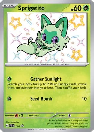 Sprigatito 076- SV Scarlet & Violet Promo Cards Holofoil