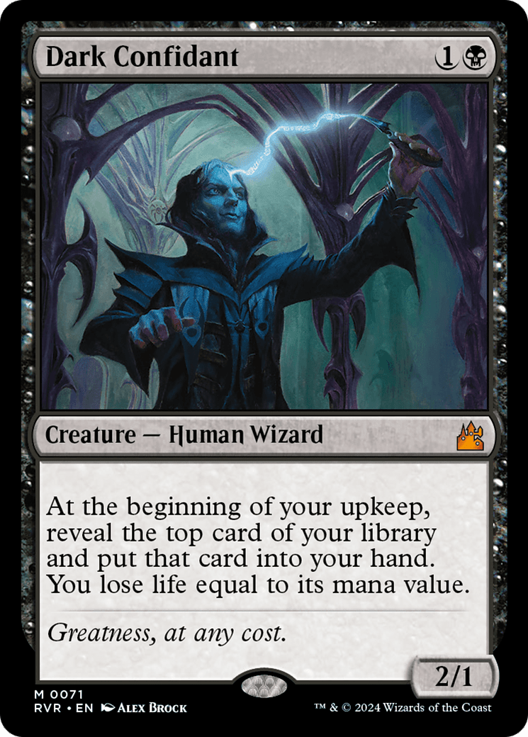 Dark Confidant [Ravnica Remastered] Foil
