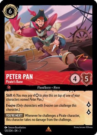 Peter Pan - Pirate's Bane (120/204) [Into the Inklands] Cold Foil