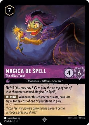 Magica De Spell - The Midas Touch (49/204) [Into the Inklands] Cold Foil
