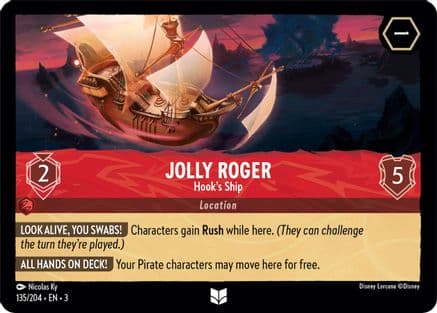 Jolly Roger - Hook's Ship (135/204) [Into the Inklands] Cold Foil
