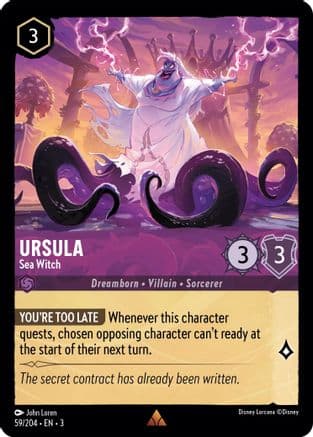 Ursula - Sea Witch (59/204) [Into the Inklands] Cold Foil