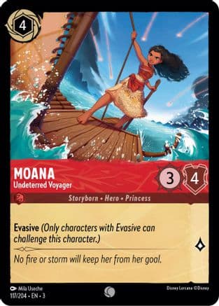 Moana - Undeterred Voyager (117/204) [Into the Inklands] Cold Foil