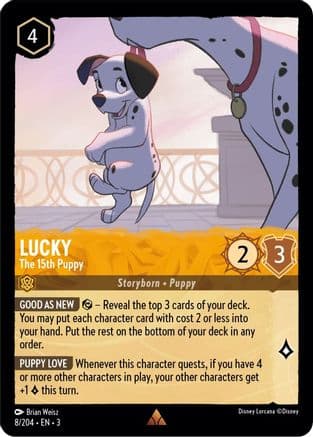 Lucky - The 15th Puppy (8/204) [Into the Inklands] Cold Foil