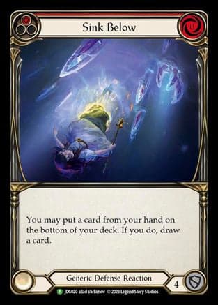 Sink Below (Red) - JDG020 (JDG020) - Flesh and Blood: Promo Cards
