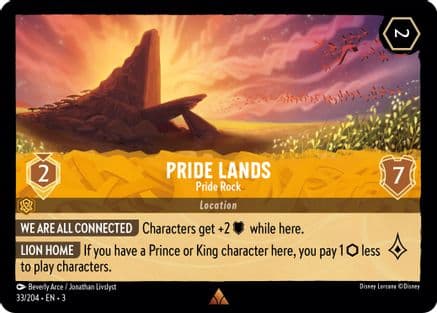 Pride Lands - Pride Rock (33/204) [Into the Inklands] Cold Foil