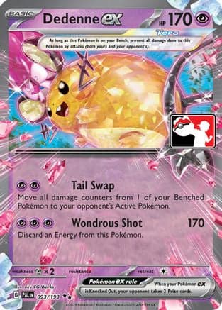 Dedenne ex 093/193 - Prize Pack Series Cards Holofoil