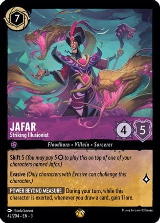 Jafar - Striking Illusionist (42/204) [Into the Inklands] Cold Foil
