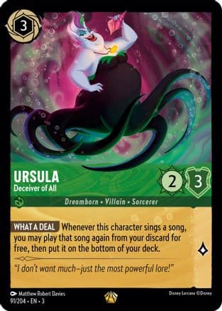 Ursula - Deceiver of All (91/204) [Into the Inklands] Cold Foil