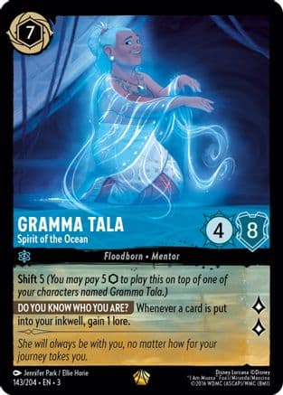 Gramma Tala - Spirit of the Ocean (143/204) [Into the Inklands] Cold Foil