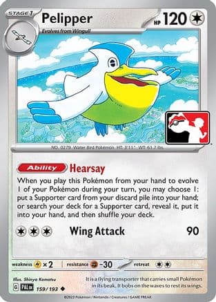 Pelipper 159- Prize Pack Series Cards