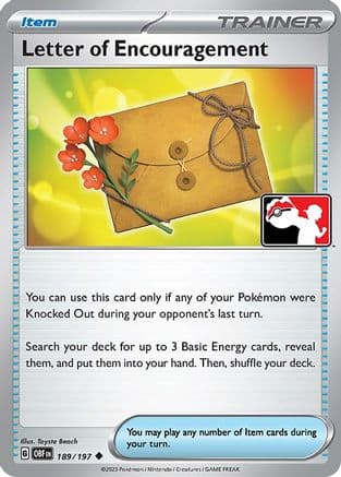 Letter of Encouragement 189- Prize Pack Series Cards