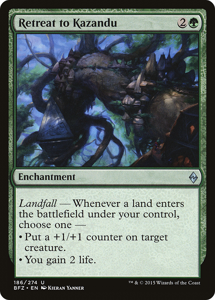 Retreat to Kazandu [Battle for Zendikar] Foil