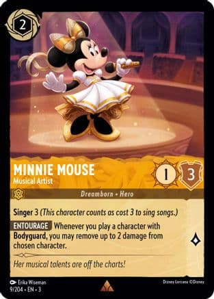 Minnie Mouse - Musical Artist (9/204) [Into the Inklands] Cold Foil