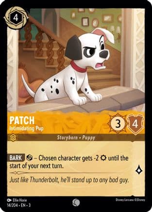 Patch - Intimidating Pup (14/204) [Into the Inklands] Cold Foil