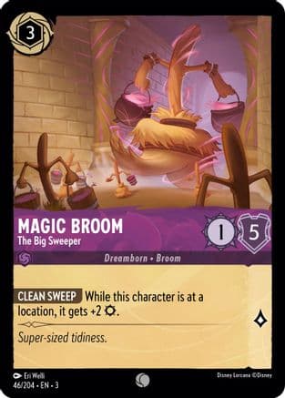 Magic Broom - The Big Sweeper (46//204) [Into the Inklands] Cold Foil