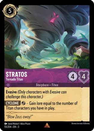 Stratos - Tornado Titan (55//204) [Into the Inklands] Cold Foil
