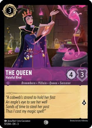 The Queen - Hateful Rival (57/204) [Into the Inklands] Cold Foil