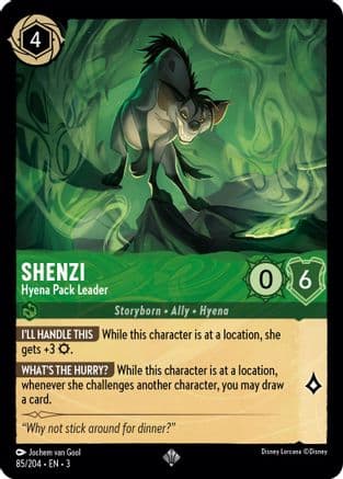 Shenzi - Hyena Pack Leader (85//204) [Into the Inklands] Cold Foil