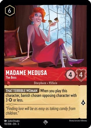 Madame Medusa - The Boss (112/204) [Into the Inklands] Cold Foil