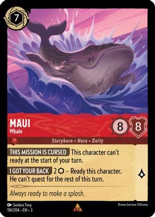 Maui - Whale (114//204) [Into the Inklands] Cold Foil