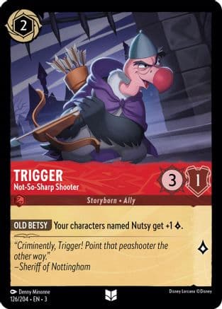 Trigger - Not-So-Sharp Shooter (126//204) [Into the Inklands] Cold Foil