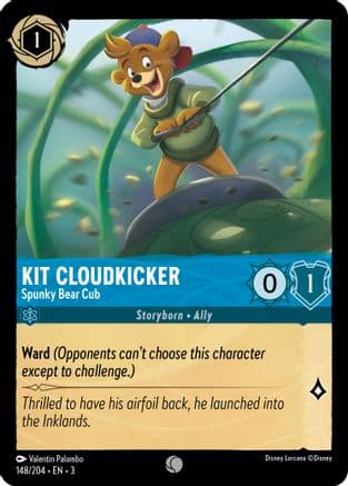 Kit Cloudkicker - Spunky Bear Cub (148/204) [Into the Inklands] Cold Foil