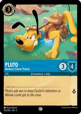 Pluto - Mickey's Clever Friend (152/204) [Into the Inklands] Cold Foil