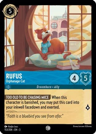 Rufus - Orphanage Cat (153/204) [Into the Inklands] Cold Foil