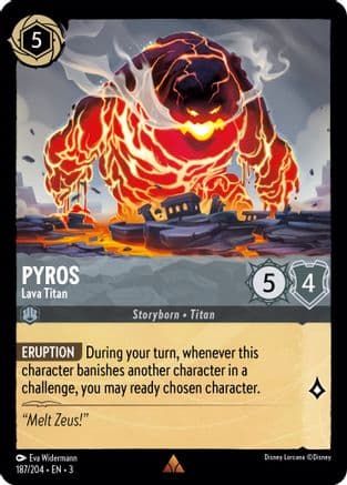 Pyros - Lava Titan (187/204) [Into the Inklands] Cold Foil