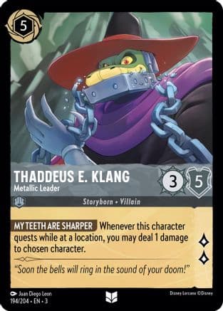Thaddeus E. Klang - Metallic Leader (194/204) [Into the Inklands] Cold Foil