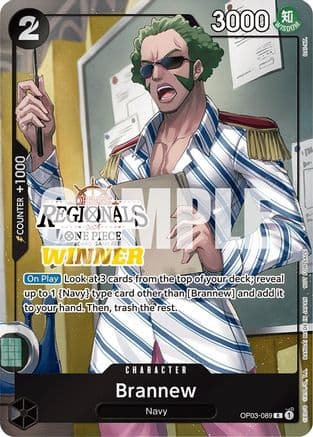 Brannew (Offline Regional 2024) [Winner] (OP03-089) - One Piece Promotion Cards