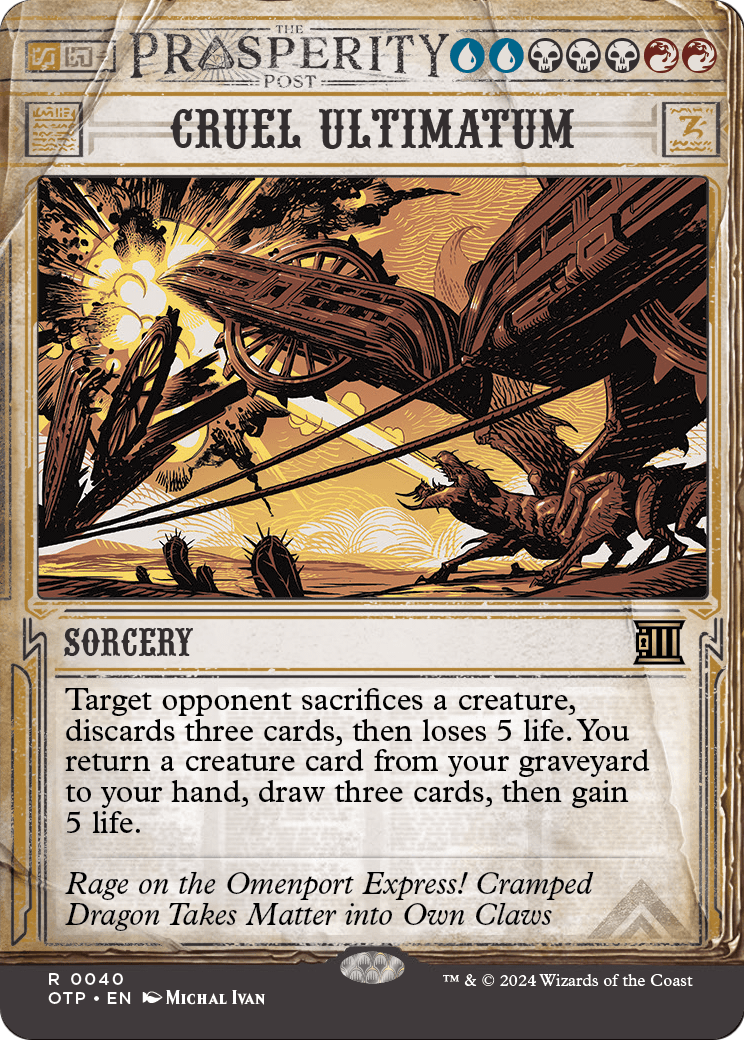 Cruel Ultimatum [Outlaws of Thunder Junction: Breaking News] Foil