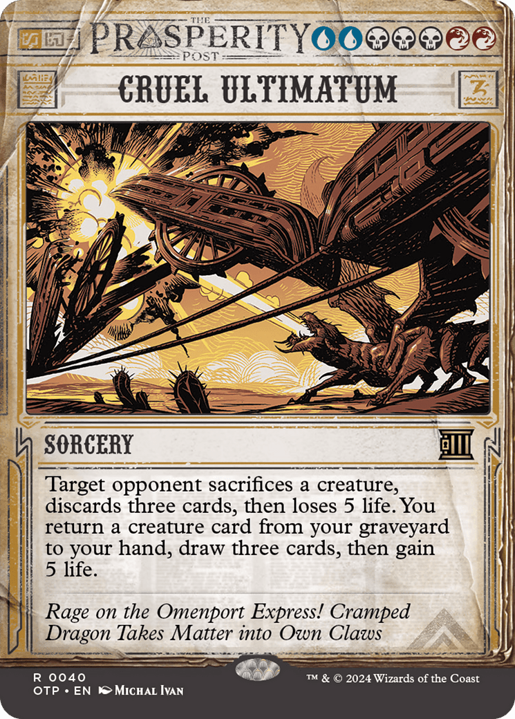 Cruel Ultimatum [Outlaws of Thunder Junction: Breaking News] Foil