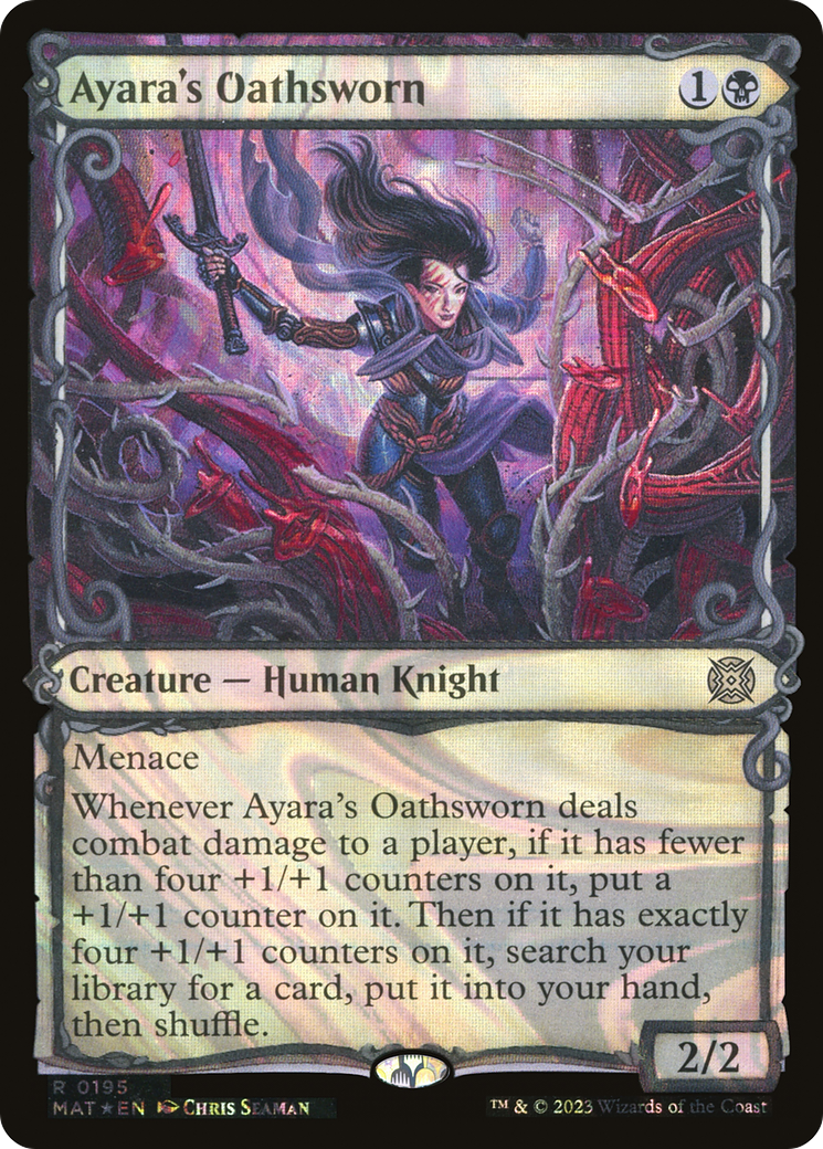 Ayara's Oathsworn (MAT-195) - March of the Machine: The Aftermath: (Showcase) Foil
