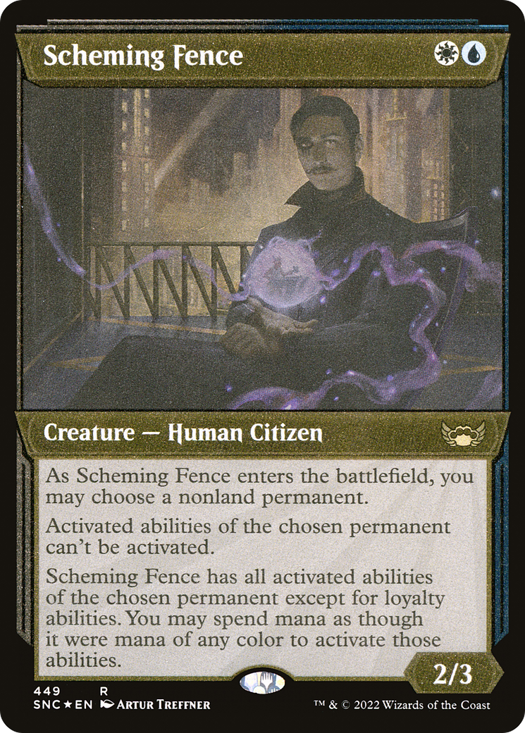 Scheming Fence (449) [Streets of New Capenna] : (Showcase) Foil