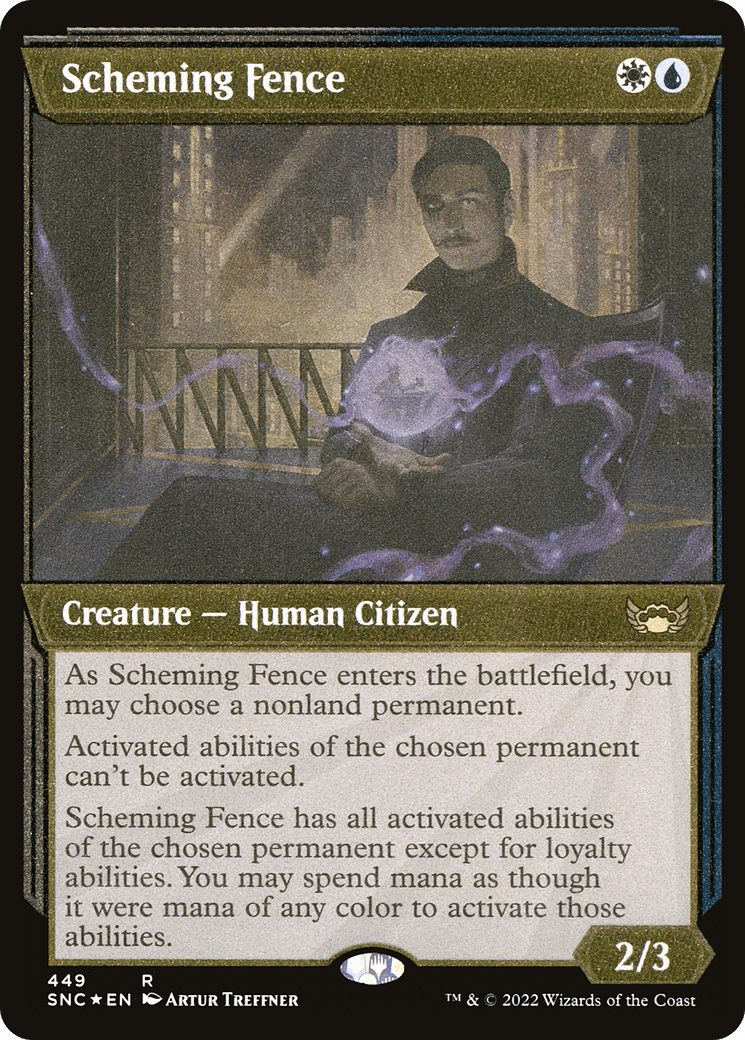Scheming Fence (449) [Streets of New Capenna] : (Showcase) Foil
