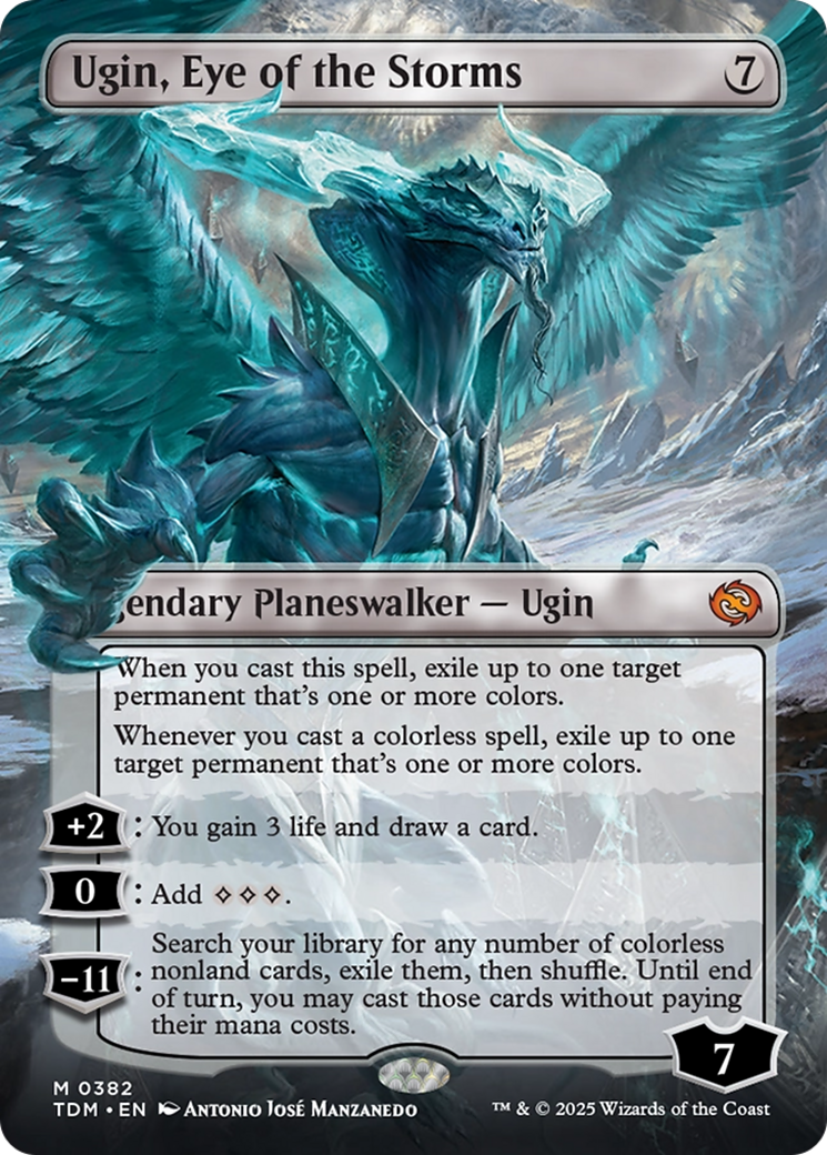 Ugin, Eye of the Storms (Borderless) (382) [Tarkir: Dragonstorm]