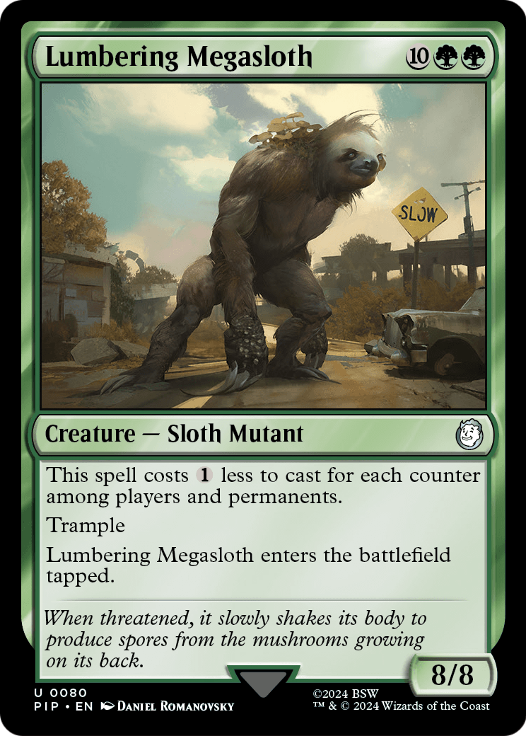 Lumbering Megasloth [Fallout] Foil