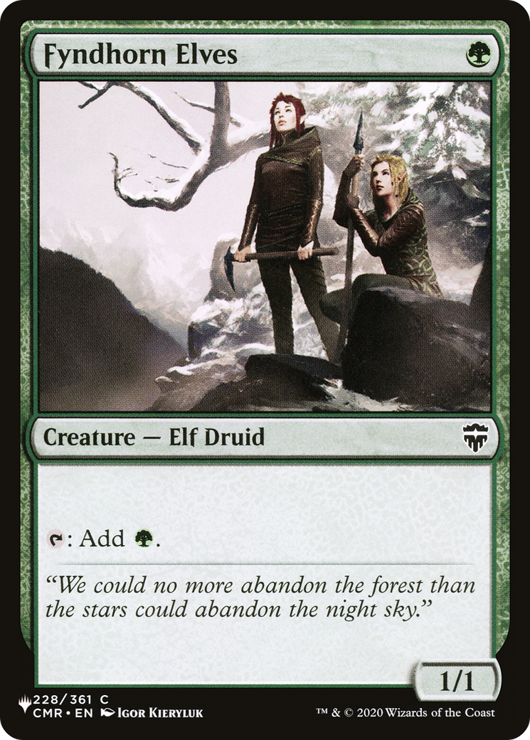 Fyndhorn Elves |  (CMR-228) [The List]