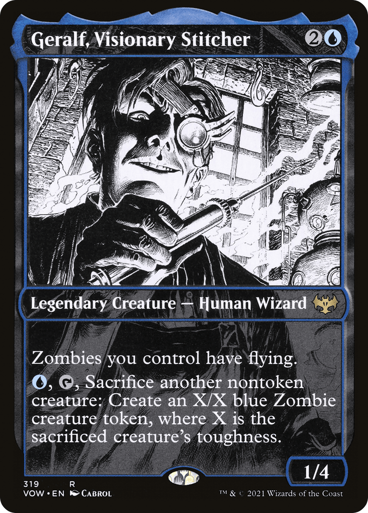 Geralf, Visionary Stitcher (Showcase Eternal Night) [Innistrad: Crimson Vow] Foil