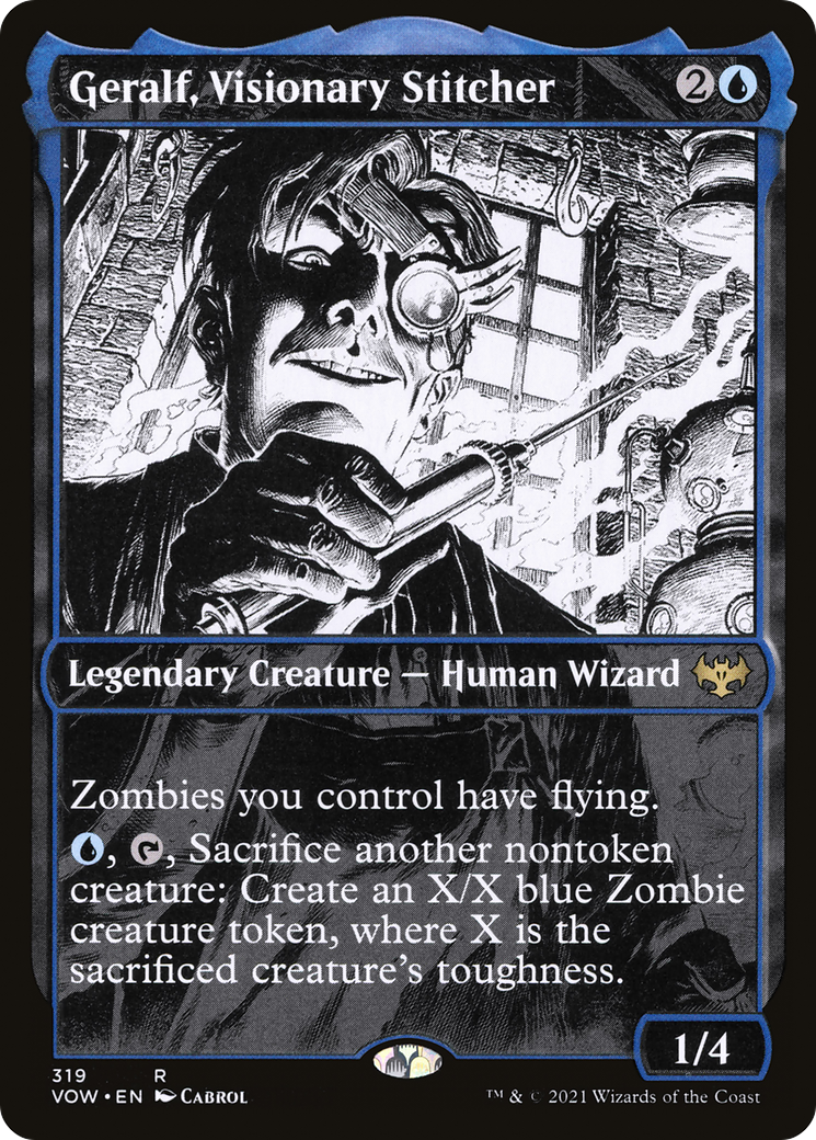 Geralf, Visionary Stitcher (Showcase Eternal Night) [Innistrad: Crimson Vow] Foil